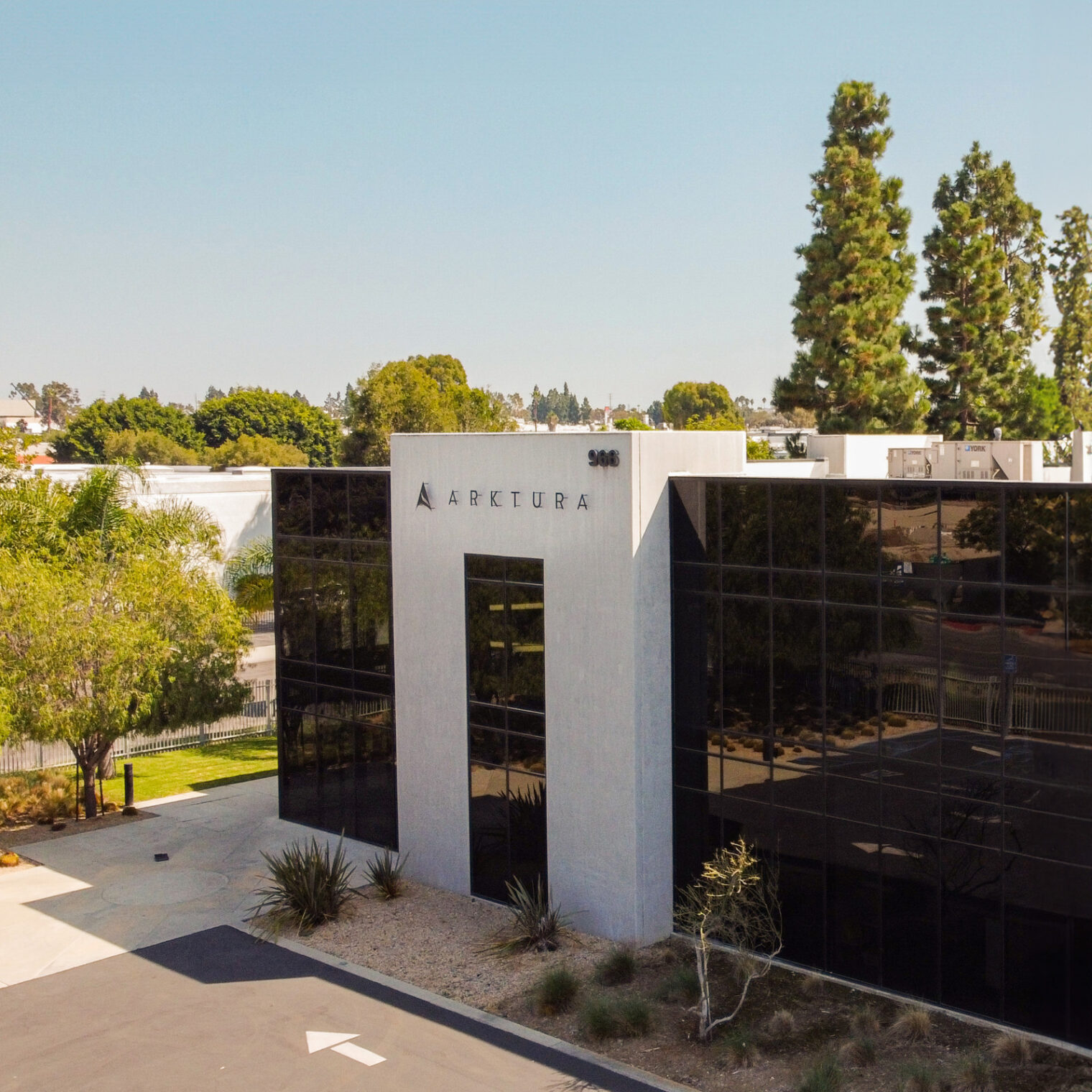 Arktura brand identity on the Los Angeles headquarters