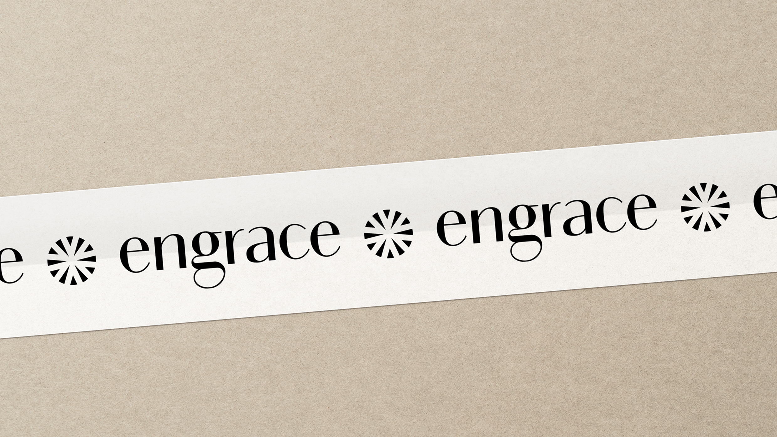 Engrace packaging tape