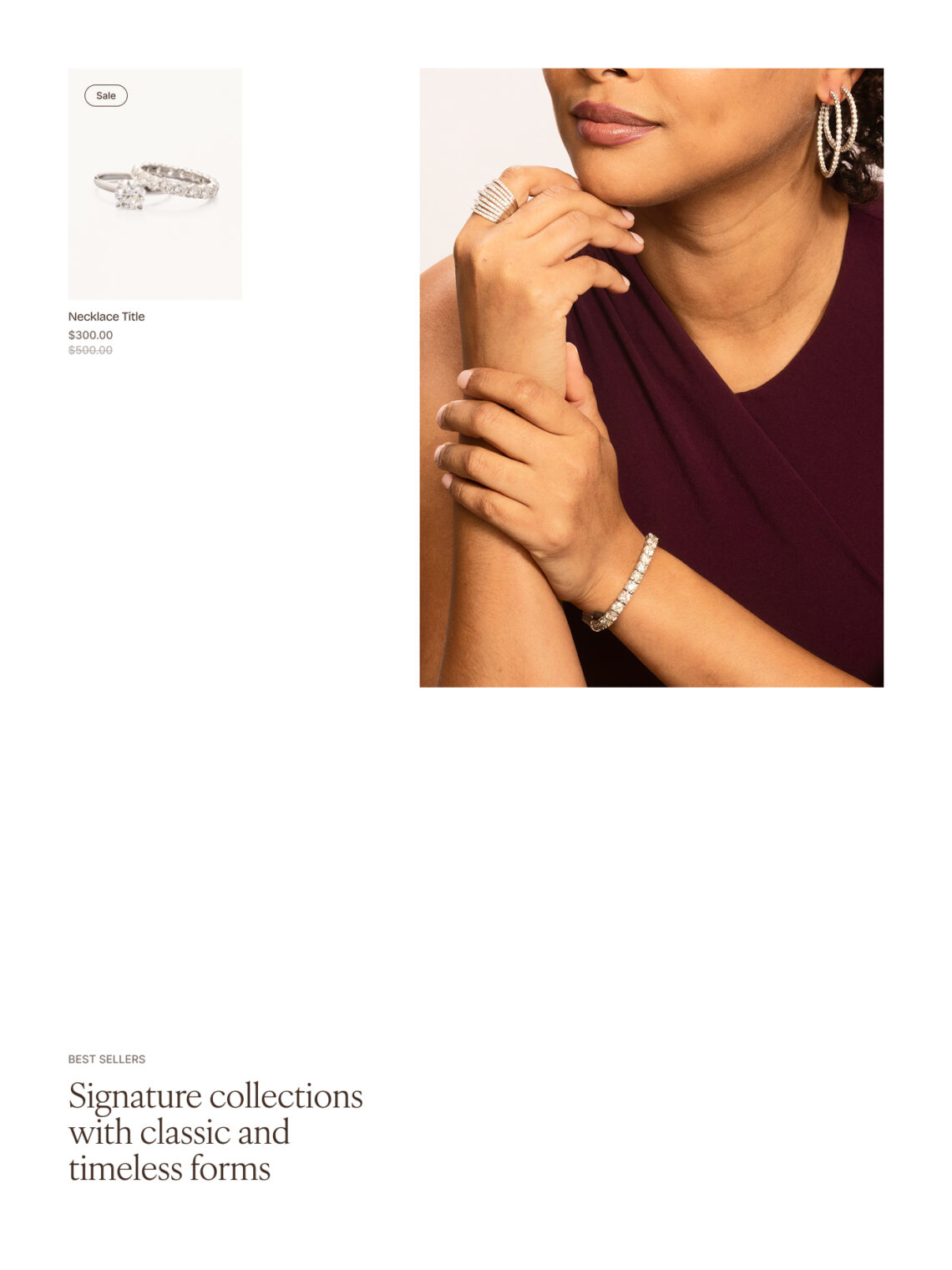 Engrace website best seller UI