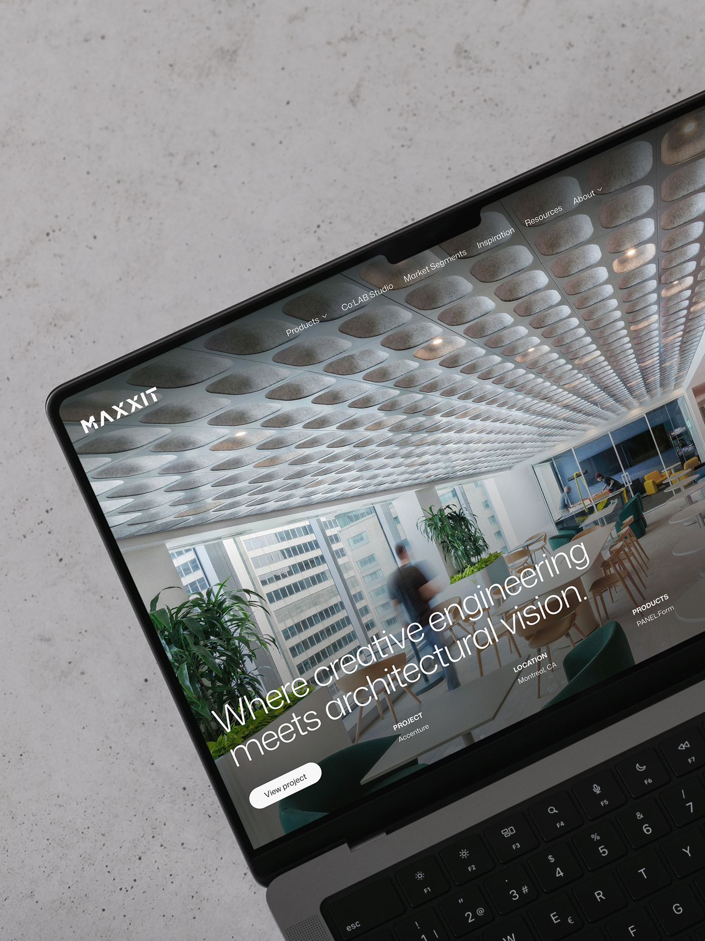 Maxxit new website design on laptop