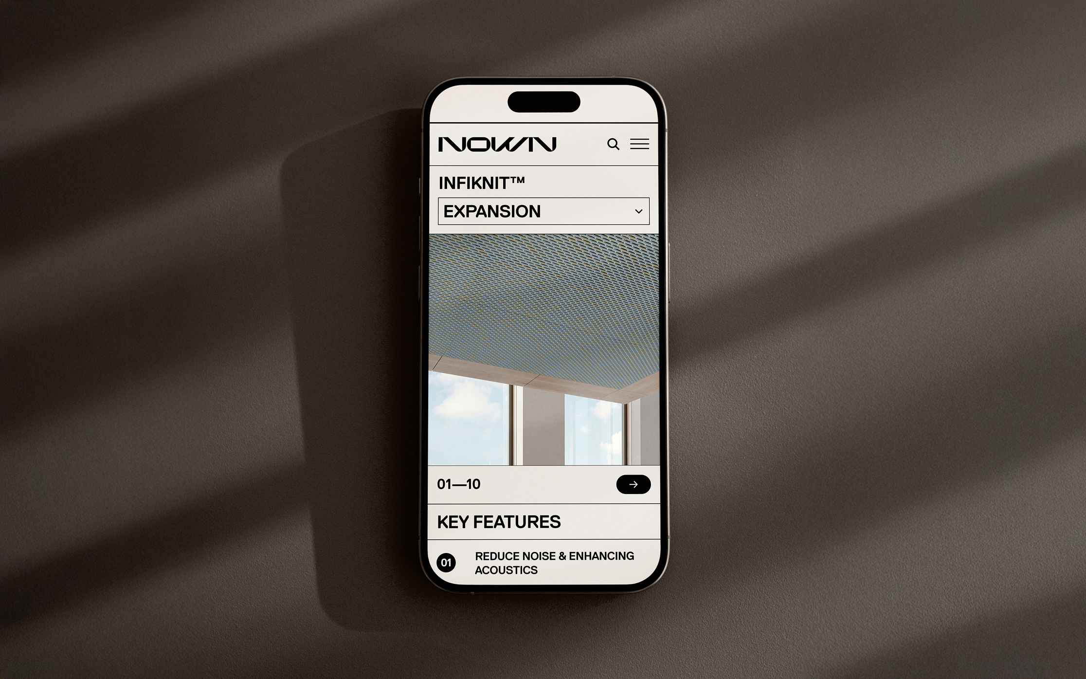 Nown mobile website