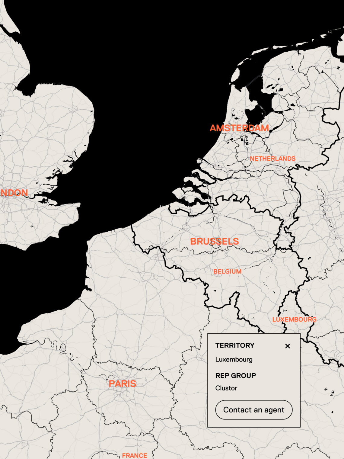 Nown wesbite map