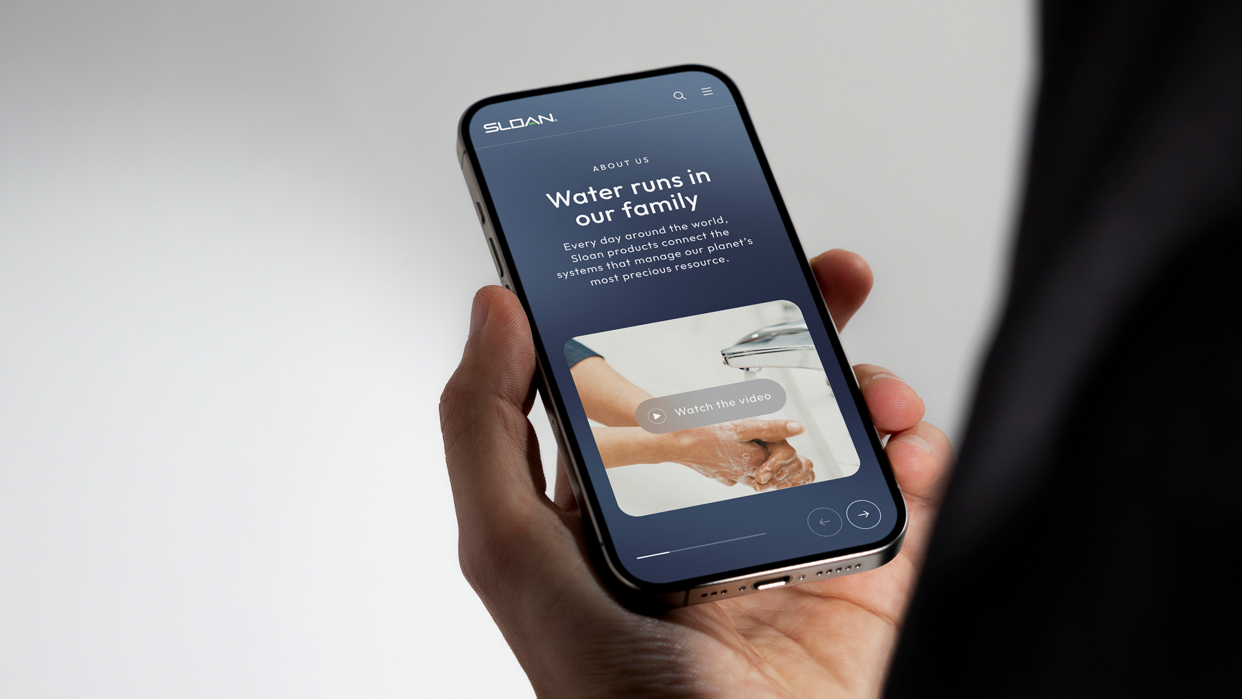 Sloan website mockup