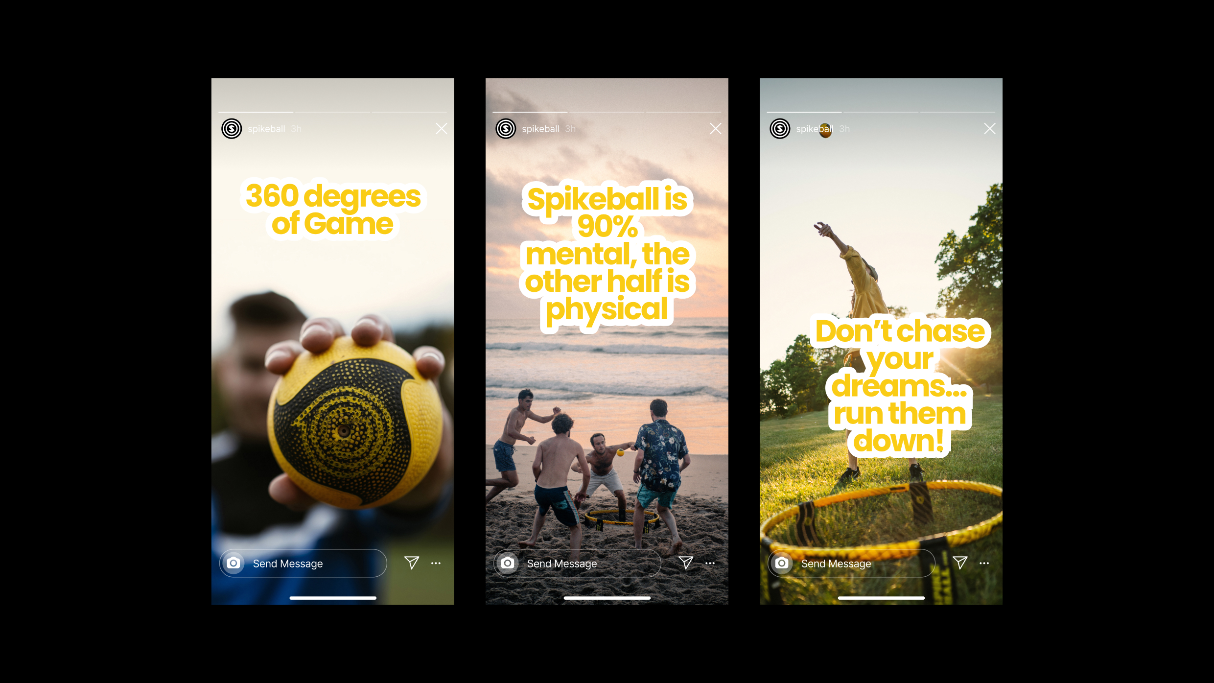 Spikeball social media posts