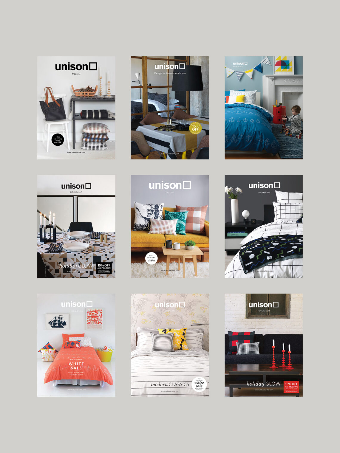 Unison catalog covers