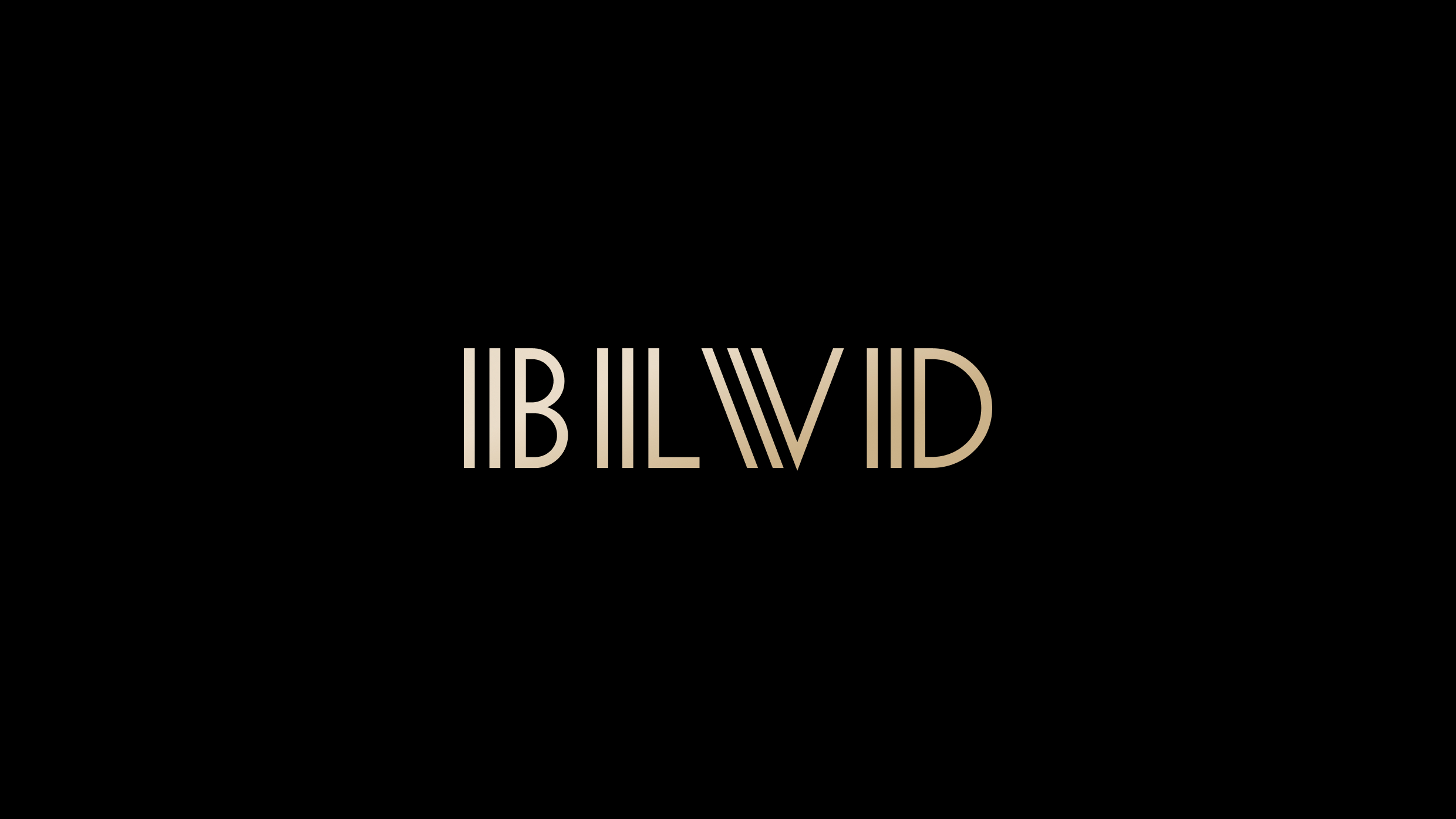 BLVD logo centered on a solid black background.